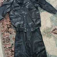 کاپشن و شلوار چرم اصل|لباس|گرگان, |دیوار