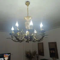 لوستر برنز ۸ شاخه عتیقه