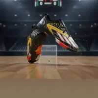 کفش سالنی طرح مسی نیم جورابی