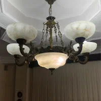 لوستر چهار شاخه|لوستر و چراغ آویز|رشت, معلم|دیوار