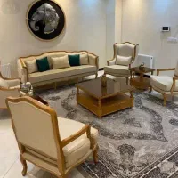 مبل کوئین نما و کلاف چوب راش کامل،زرکالا