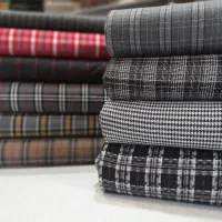 پارچه کشمیر پشمی اکرولیک چهارخانه اعلا