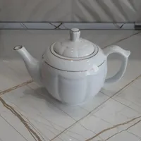 قوری چینی توس لب طلا مدل امپریال آفتاب سایز بزرگ