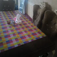 میز ناهارخوری چوبی 6 نفره همراه با صندلی هایش