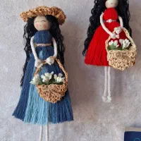 گیفت عروسک مکرومه