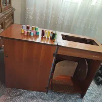 میز چرخ خیاطی چوبی قدیمی
