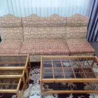 مبل راحتی هفت نفره به همراه میز وسط|مبلمان خانگی و میز عسلی|آکند, |دیوار