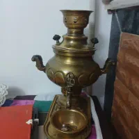 سماور برنجی زغالی
