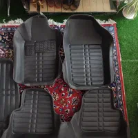 کفی ماشین پنج بعدی کفپوش ماشین چرم مشکی ۲۰۷ و ۲۰۶