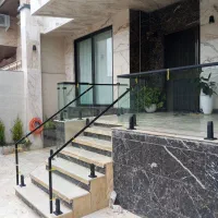 نرده شیشه ای . اهن . استیل