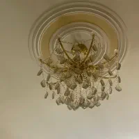 یک جفت لوستر لوکس برنز|لوستر و چراغ آویز|پردیس, فاز ۱|دیوار