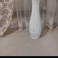 گلدان سفالی رنگ سفید