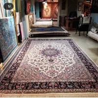 فرش دستباف یزد جفت ۹ متری ۱۵۰ ملیون تومن|فرش|مشکیندشت, |دیوار