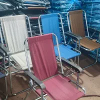 صندلی تاشومیزکمپ صندلی مبلی دسته دارفنردار(تولیدی)