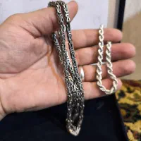 زنجیر نقره و دستبند نقره مدل کرال|بدلیجات|تهران, اقدسیه|دیوار