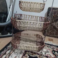 سبدسیب زمینی پیاز حصیری|آب‌چکان و نظم‌دهنده ظروف|مشهد, طبرسی شمالی|دیوار