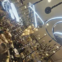 لوستر دو حلقه مدرن|لوستر و چراغ آویز|مشهد, توس (بلوار توس)|دیوار