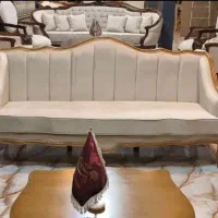 مبلمان هشت نفره مدل فرانسوی چوب راش اماده تحویل|مبلمان خانگی و میز عسلی|فومن, |دیوار