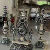 آینه شمعدونی برنز