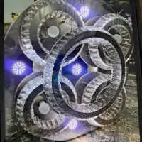 لوستر سقفی بلوتوث دار مدل المپیک سه حالته