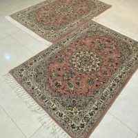 جفت زرونیم اردکان درحدنو زمینه گلبهی