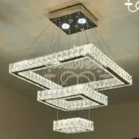 لوستر مدرن  LEDکریستالی|لوستر و چراغ آویز|اردبیل, |دیوار