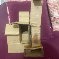 کاردستی مقوایی. خانه