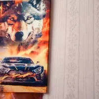 تابلو چاپ روی بوم پارچه مخملی کیفیت بالا