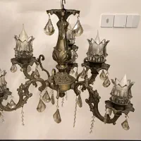 لوستر برنجی شش شاخه