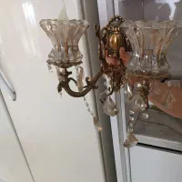 لوستر برنج 6شاخه|لوستر و چراغ آویز|ملایر, |دیوار