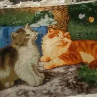 تعدادی تابلوفرش به انضمام یک عددساعت|تابلو فرش|رشت, کاکتوس|دیوار