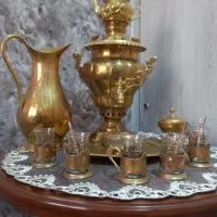 سرویس سماور برنجی|سماور، چایساز، قهوهساز|تهران, چهارصد دستگاه|دیوار