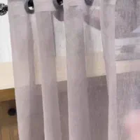 شال پرده طوسی