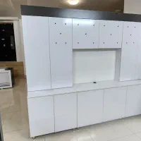 میز مدیریت و دکور تمام MDF|دفتر کار|جهرم, |دیوار