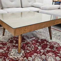 میز جلو مبلی چوبی( چوب گردو)