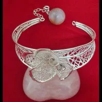 دستبند النگویی نقره