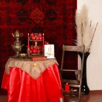 عکاسی با دکور یلدا و فضای باز