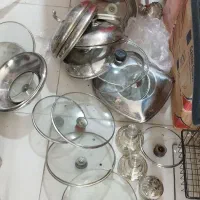 درب قابلمه تفلون چدن درب پرکس در شیشه ای