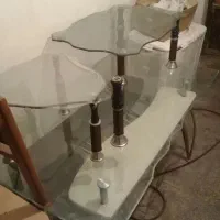 فروش فوری ۳عدد میز عسلی شیشه ای تمیز
