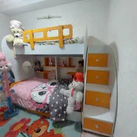 تخت دو طبقه نوجوان ام دی اف|تخت و سرویس خواب|قم, باجک سه|دیوار