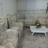 مبل 8نفره نو نو شیک ترو تمیز همراه با جلو مبلی