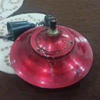 لوستر دوعدد قرمز رنگ|لوستر و چراغ آویز|اهواز, بهارستان|دیوار