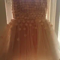 لباس شب سایز 38 کار شده|لباس|قم, باغ شازده|دیوار