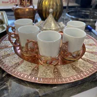 ست سماور زغالی برنج و مس|صنایع دستی و سایر لوازم تزئینی|کرج, حسین‌آباد|دیوار