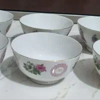 ۶ عدد پیاله گل شیپوری خیلی قدیمی قدمت دار(درحدنو)|کلکسیون اشیاء عتیقه|اندیشه, اندیشه فاز ۱|دیوار