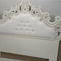 تخت دونفره سالم همراه تشک طبی فنری