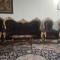 یک دست مبل ۹نفره به همراه میز ناهار خوری مناسب باغ|مبلمان خانگی و میز عسلی|مشهد, امیریه|دیوار