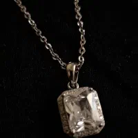 پلاک و زنجیر نقره نو