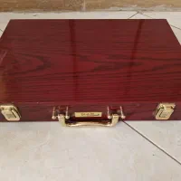 جعبه چوبی قاشق و چنگال مدل سامسونت