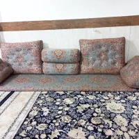 شاه نشین ۷ تکه ترمه رنگ آبی